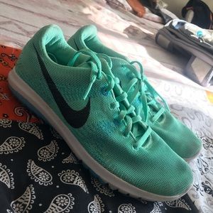Mint Nike running shoes